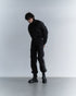 CODE MAZE ECO FABRIC BOMBER JACKET -BLACK (BAMBOO CHARCOAL)-